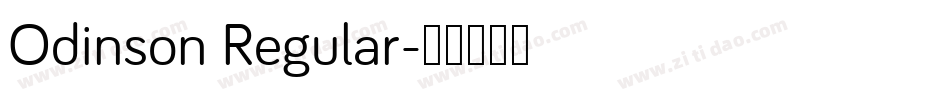 Odinson Regular字体转换